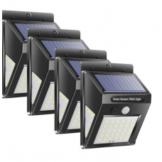 Set 4 x Lampa solara de perete cu senzor miscare 30 LED